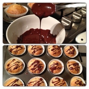 Cake Topping: Melted Chocolate