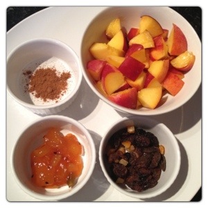 Peaches and Mango Compote